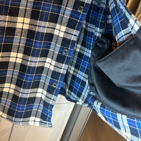 Orvis Blue Plaid Heavy Weight Cotton Flannel Shirt Men’s size XL - Picture 6 of 16